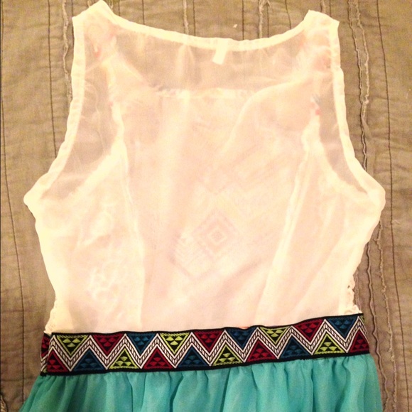 🆕BOHO MAXI DRESS AZTEC/TEAL - Picture 4 of 4