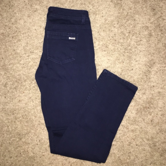 Navy low rise skinny jeans