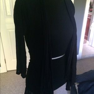 Black Cotton Cardigan