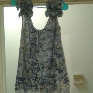 Floral silk top