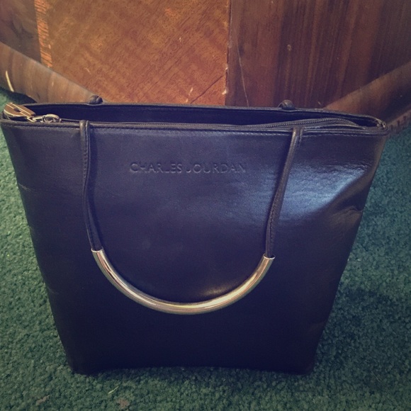 Charles Jourdan black cocktail bag - Picture 1 of 4
