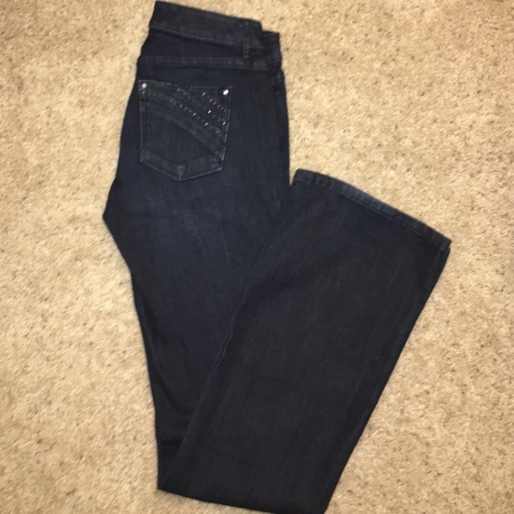 Low rise flare jeans