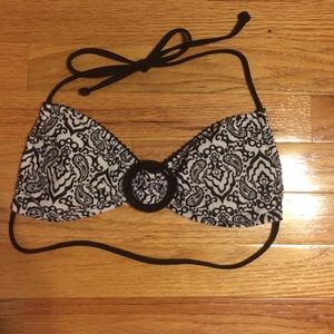 Black and white bikini top