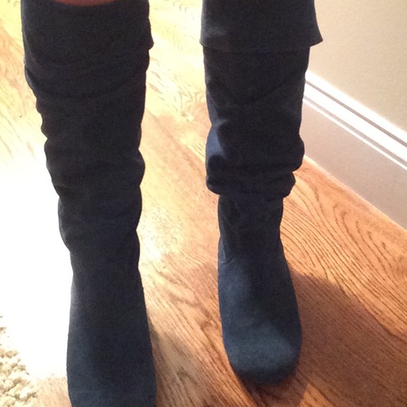 Tall Blue Boots