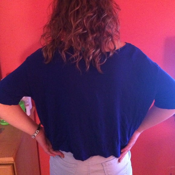 Royal blue crop top - Picture 2 of 2