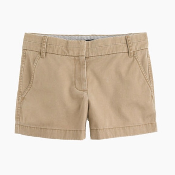 Khaki J. Crew Chino Shorts