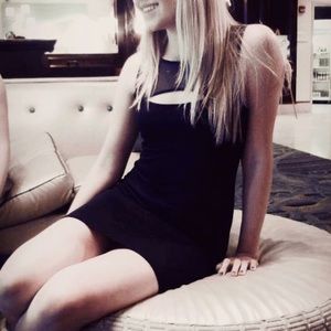 Black Mesh Bodycon Dress