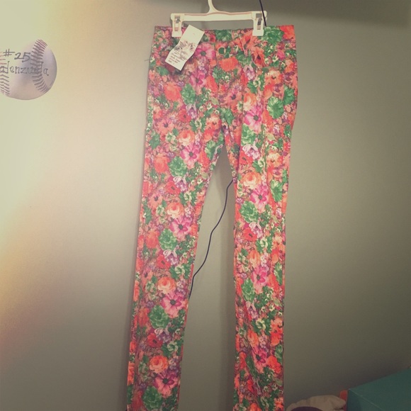 Floral skinny Jeans