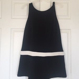 Two-Piece Black Tunic & Pant Set