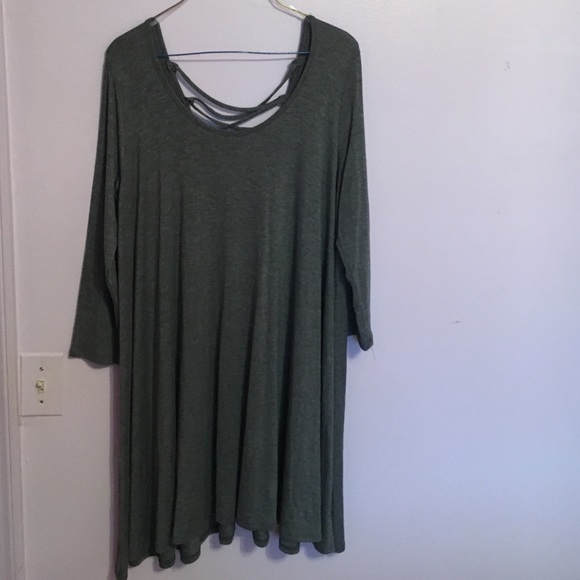Gray Loose Fit Dress - Picture 1 of 4