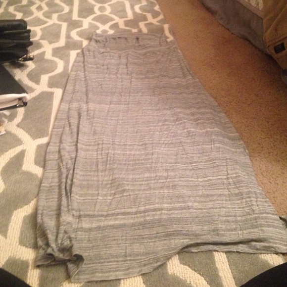Gray maxi skirt