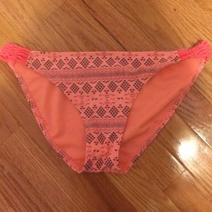 Tribal print peach bikini bottoms