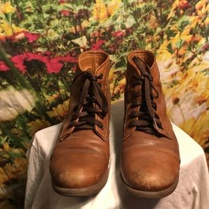 Cognac Brown Ankle Boots