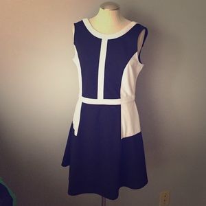 Jack dress in black and white block sz 8