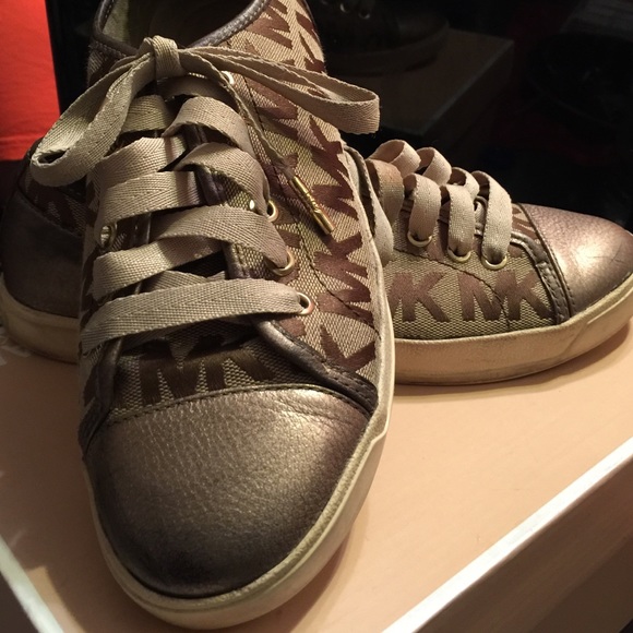 Michael kors sneakers brown and copper