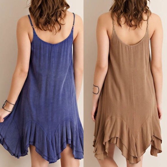 Washed Ruffled Slip Dress - Picture 2 of 3