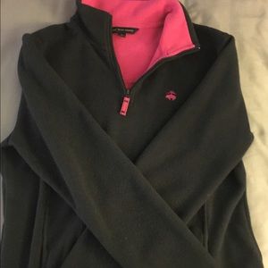 Brooks Brothers Navy Blue/ hot pink fleece