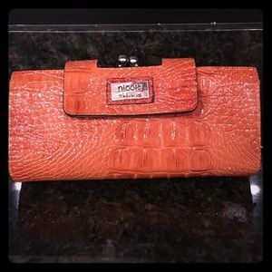 Nicole by Nicole Miller Orange Wallet