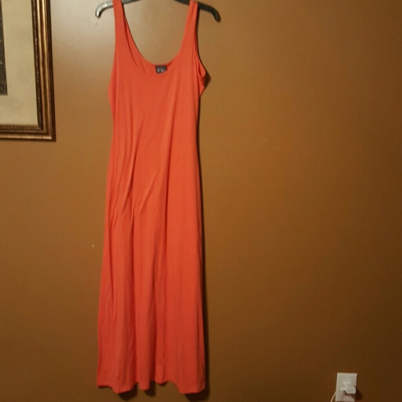 Salmon Maxi dress