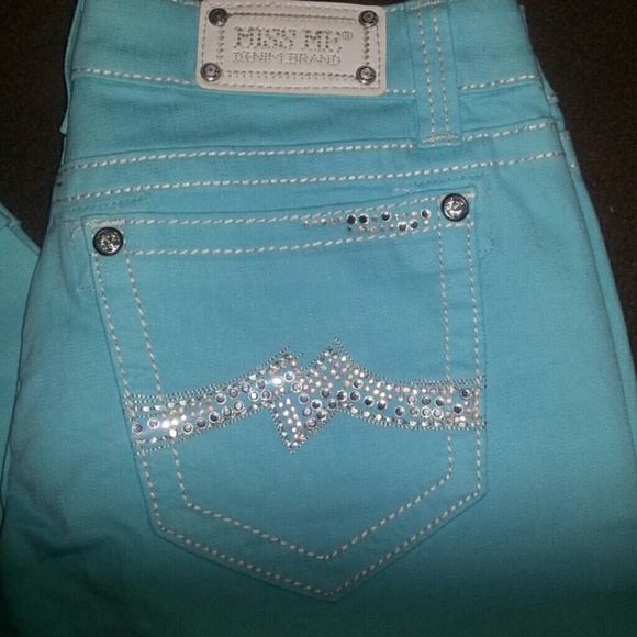 Miss me Cuffed skinny in Mint