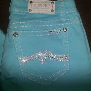 Miss me Cuffed skinny in Mint