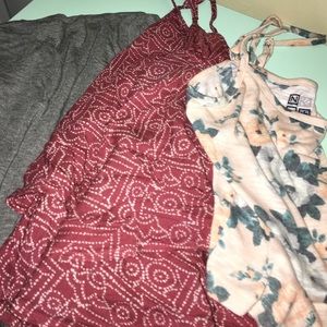 Hollister tank, flora crop top, Brandy Melville