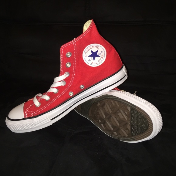 Brand New Converse High Tops in Red. M 5.5 W 7.5