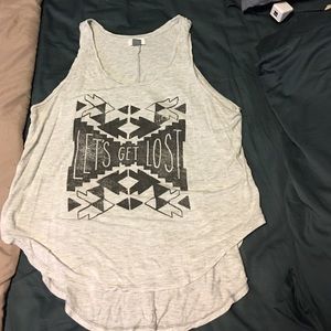 "Let's get lost" tank top