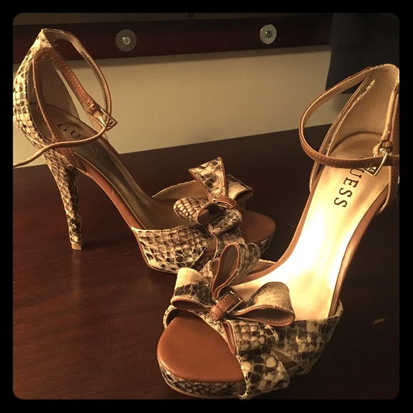 Strappy stiletto shoes sandals