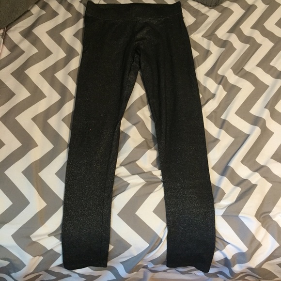 Sparkly black leggings