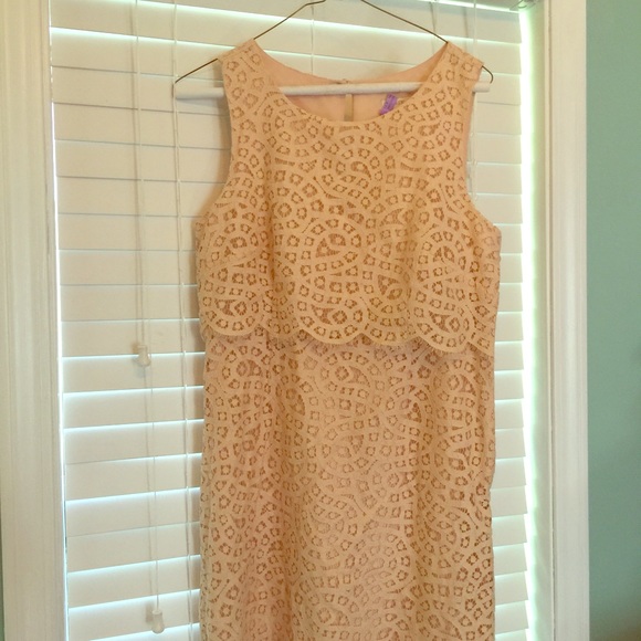 J. Crew lace cream dress. Gorgeous.