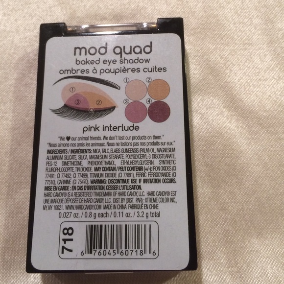 Hard Candy❤️ Mod Quad Pink Interlude Eyeshadow - Picture 2 of 2