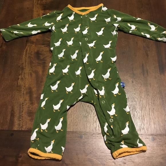 Kickee pants in moss ducks 3-6M