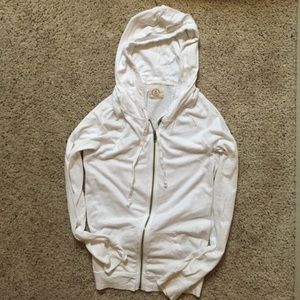 White lightweight vintage AE hoodie