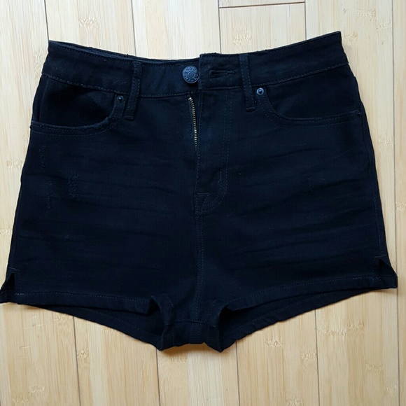 Black High-Waisted shorts by BDG