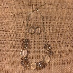 Francesca's statement necklace and earrings
