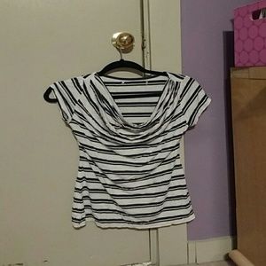 Short sleeve striped shirt