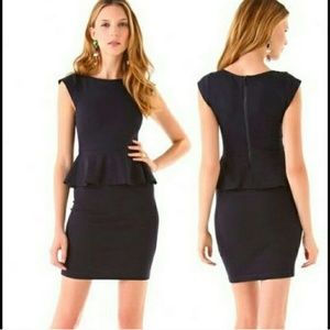 Alice + Olivia Black Peplum Dress