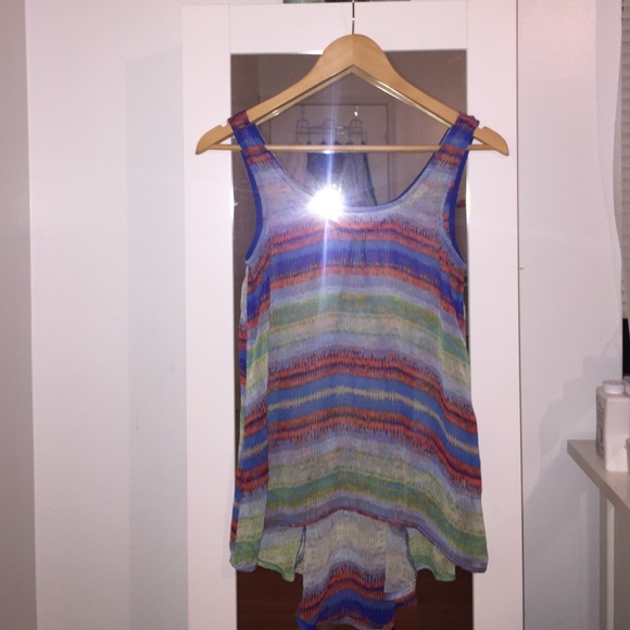 Colorful chiffon shirt!