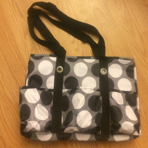 31 Bags Utility Tote Black Happy Dot