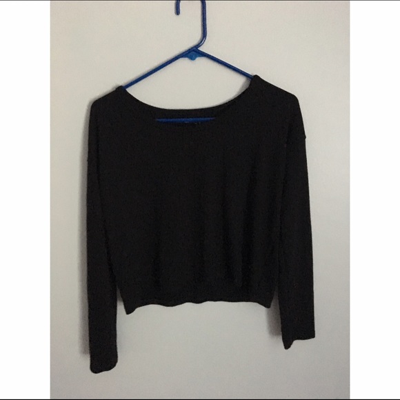 brandy crop sweater