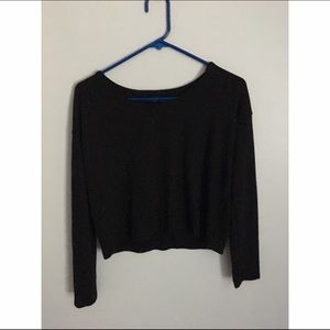brandy crop sweater