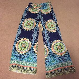 Printed palazzo pants