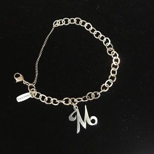 James Avery Bracelet with Large Initial Charm
