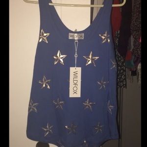💜SOLD💜 WILDFOX Gold Star Tank