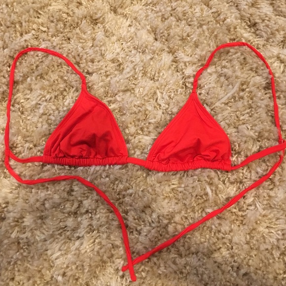 Frankie's Bikinis red bikini top!