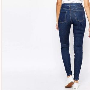 American apparel dark denim pencil mom skinny jean