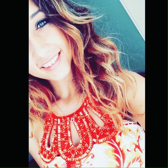 Super cute orange paisley print dress