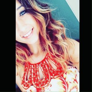 Super cute orange paisley print dress