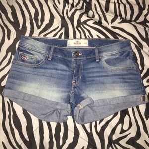 Hollister jean shorts.